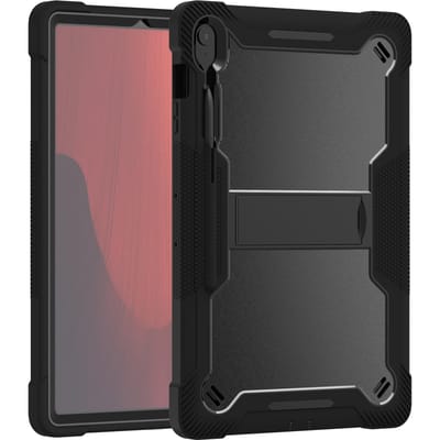 S10 FE + Étui Armor pour Enfants 13,1  pour Samsung Galaxy S10 FE Plus Tablette 13,1 Pouces SM-X620 SM-X626B Housse de Tablette avec Support Tab S10 FE Plus 13.1 noir