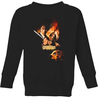 Harry Potter Chamber Of Secrets Kids' Sweatshirt - Black - 98/104 (3-4 jaar)