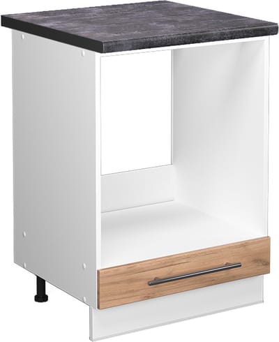 Vicco Fame-Line Ovenombouwkast – 60 cm, WB Antraciet Krachtige eik goud