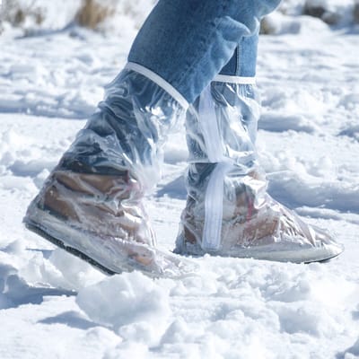 InnovaGoods Waterdichte Schoenen Hoezen - Maat L/XL - 40-43 (zool 31cm) - Pak van 2