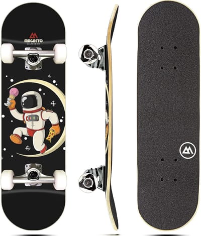 Cruiser Skateboard Compleet - Canadees Esdoornhout - 27,5 inch - Double Kick - Voor Kinderen, Tieners en Volwassenen