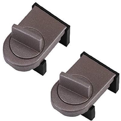 2-delige raamvergrendelingsclip van aluminiumlegering | Kindveilige begrenzers | Veiligheidsslot voor horramen en schuifdeuren | Woonkamer veiligheidsaccessoire