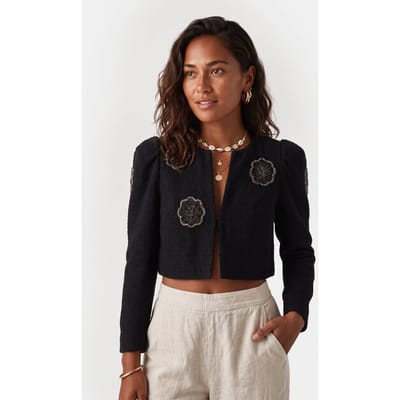 & Other Stories Pa Tindra Tweed Jacket Black Maat: 32 | Blazers Outlet | Dames | Zwart