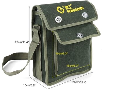 Dailygoods - Tooltas - Onderhoudsfunctie - Compact formaat - Gereedschap organizer - Handig voor elektriciens - Ideaal voor installatie en onderhoud