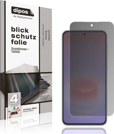 dipos – Matte Privacy Screenprotector geschikt voor Samsung Galaxy A37 | Anti-Spy Beschermfolie