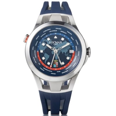 Locman - 0548A02A-00AMVESB - Polshorloge - Heren - Automatisch - Amerigo Vespucci GMT