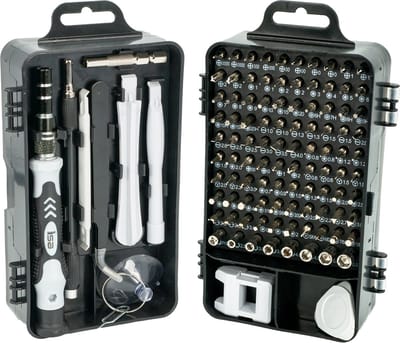 115-delige Precisie Gereedschap set, schroevendraaier set - Fijnmechanisch gereedschap, schroevendraaier kit voor reparatie van mobiele telefoons, brillen, laptops, tablets en andere elektronica