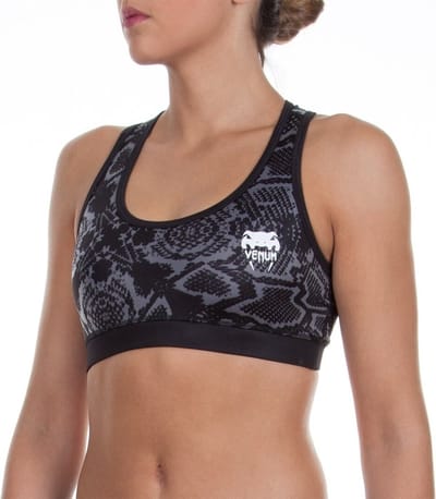 Venum Dames FUSION Top Sportbeha Snake Zwart - XS