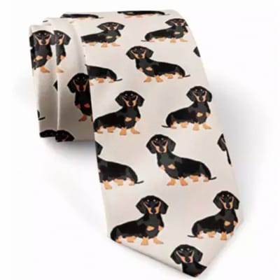 Stropdas Teckel- Dashond- Polyester - Charme Bijoux