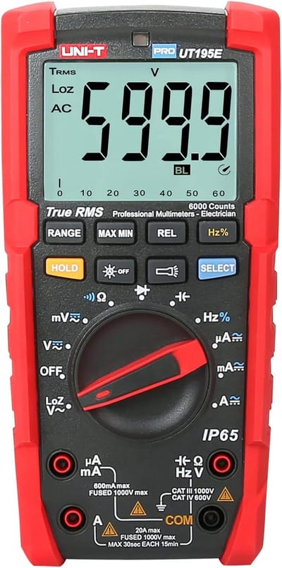 Professionele Digitale Multimeter met True RMS en LCD-Backlight