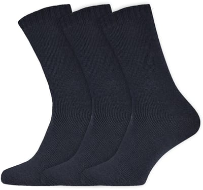 Thermosokken | Badstof voering | Merk: Heatbooster | Kleur: Zwart | Maat: 39-42/ 43-46 | 3 Paar