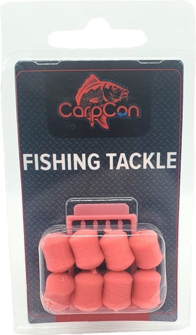 Slow Sinking Dumbell - Roze - 14mm - Pink Fruity Squid - 8 stuks - Inclusief Hair Stoppers - Plastic Aas - Karper Vissen