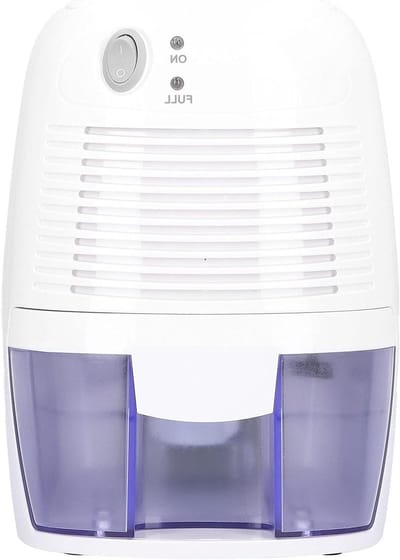 Luchtontvochtiger Mini - Compact Apparaat - Vocht Reguleren - Automatische Uitschakeling - 500 ml Tank - Wit