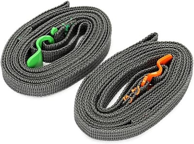 Spanbanden Set - Vastzetriemen Bagage - Reis Bagage Zekeren - Duurzaam Nylon Materiaal - 200 cm Lengte - Groen