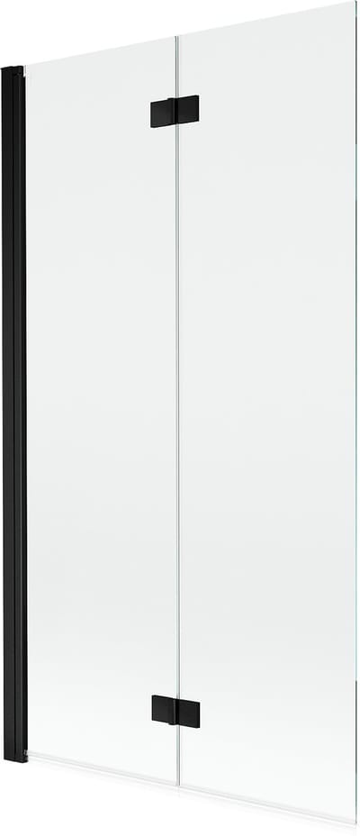Mexen Mist dubbele douchescherm links 100 x 150 , transparant, zwart - 8A9-100-002-70-00-L