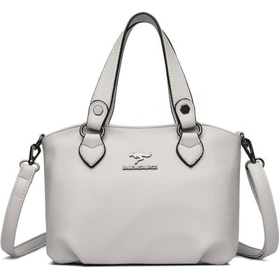 Nouveau Sac pour Femmes Sac à Main Mode Sac Panier à Provisions de Mère Simple Style Coréen Tendance Sac Bandoulière Monépaule Grande Capacité white