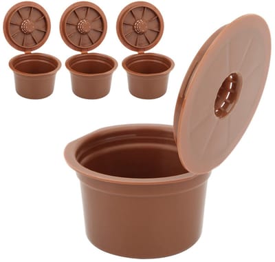 Dailygoods- Koffiefilterbeker Herbruikbaar - Koffiecapsule Vervanging - Milieuvriendelijk - Efficiënte Filtering - Hoogwaardig Kunststof - Bespaar Geld