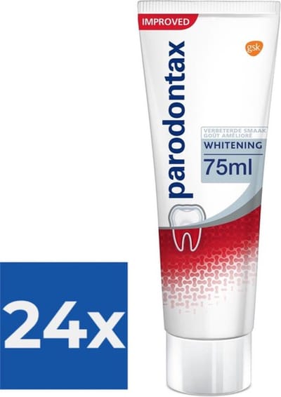 Parodontax tandpasta Whitening 75ml - Voordeelverpakking 24 stuks
