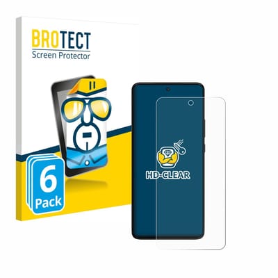 BROTECT - Screenprotector voor Motorola Moto G84 - Folie Beschermfolie transparant 6 Stuks