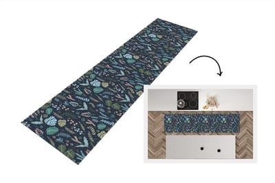 Keukenloper - Loper keuken - Patroon - Jungle - Monstera - Bloemen - 200x50 cm - Keukenloper vinyl