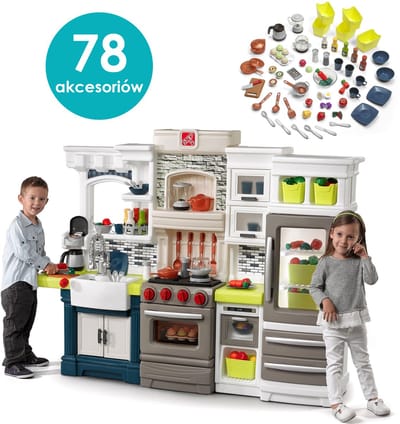 Step2 Speelkeuken Elegant Edge Kitchen - Inclusief 78-delige accessoire-set