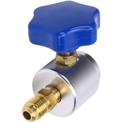 R134A Can Tap Ventiel Vervanging voor 14 Inch 12 Inch AC Freon Laadslang Zelfdichtend Metaal blue