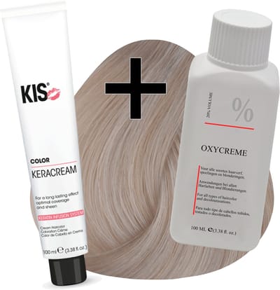 KIS haarverfset - 12PA Ultralicht parel as  - haarverf & waterstofperoxide