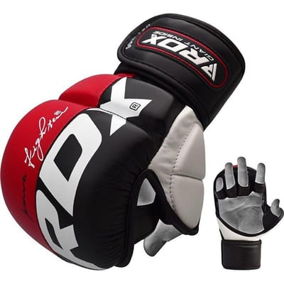 RDX Sports T6 Plus - MMA Handschoenen - Training - Sparring - Rood - Maat L