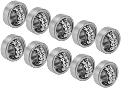 Dailygoods - Set van 10 Miniatuurlagers 1096 voor Precisietoepassingen