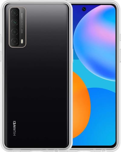 Hoesje - Geschikt voor Huawei P smart 2021 - Sterk & Shockproof - Siliconen Case - Hoes Cover - Telefoonhoes - Transparant