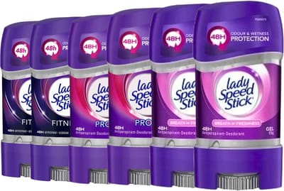 Lady Speed Stick Best Of Deodorants Gel Series II - Effectief Beschermende en Verzorgende Deodorants - Deodorant Vrouw Voordeelverpakking - 6 x 65g