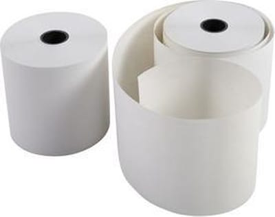 EXACOMPTA-kasregisterrollen, 57 mm x 42 m x 12 mm, wit