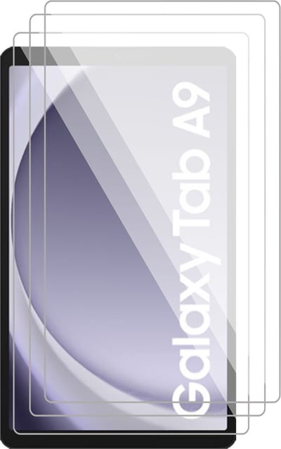 Screenprotector geschikt voor Samsung Tab A9 / Tab A11 - 3x Gehard Glas Screen Protector GlassGuard