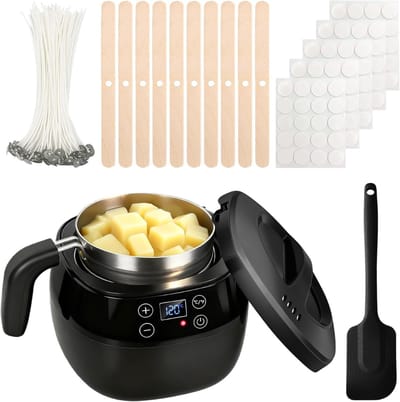 NBAP® Smeltpan Kaarsvet Set – Smeltpan voor Kaarsen - Kaarsen Maken Starterspakket – Candle Making Kit