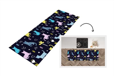 Keukenloper - Loper keuken - Design - Jungle - Luipaard - Dieren - 150x50 cm - Keukenloper vinyl