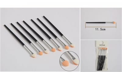 Wynie - 7 stuks oogschaduw applicator - 11,3 cm lang - in 1 blisterverpakking