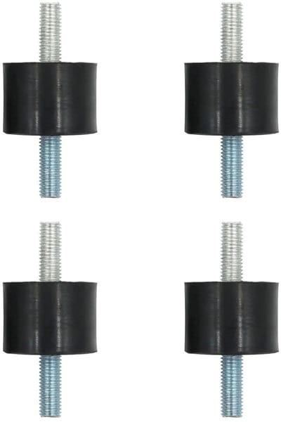 Rubber Shock Absorber met Schroeven, Vibration Damper en Anti-Vibratie voor Waterpompen en Luchtcompressoren (4, 40 x 30, M10 x 25)