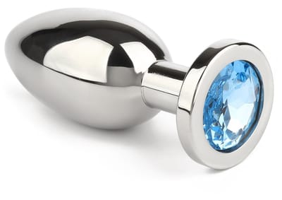 Mr. Steel Buttplug Jewled Large