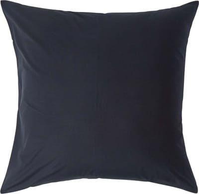 Homescapes Kussensloop 50x75 cm met Rand (Oxford) – Zwart – 100% Egyptisch Perkal Katoen – 200 TC