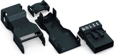 WAGO 890-115 Netstekker WINSTA MINI Stekker, recht Totaal aantal polen: 5 13 A Zwart 50 stuk(s) Package
