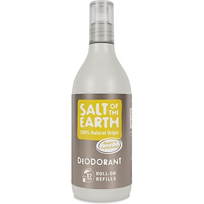 Salt of the Earth Deodorant Roll-on Refill - Amber & Sandelhout