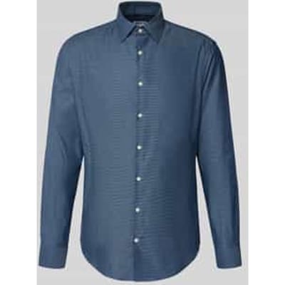 Slim fit zakelijk overhemd met kentkraag