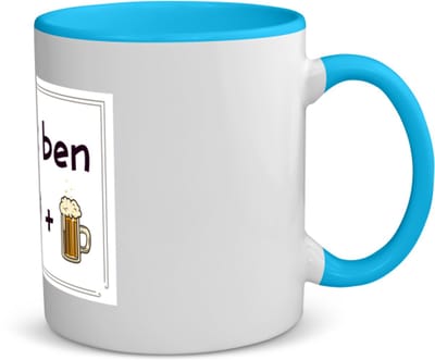 Akyol - 50 jaar sarah en abraham cadeau koffiemok - theemok - blauw - Verjaardag cadeau - papa - collega - grappige tekst - 350 ML inhoud