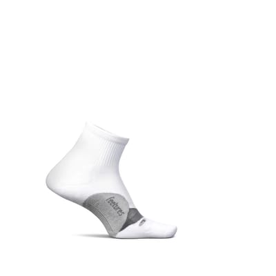Feetures - Elite Light Cushion Quarter - White - Wit / SMALL