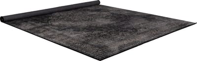 Dutchbone Rugged Vloerkleed Black 170X240 - Zwart