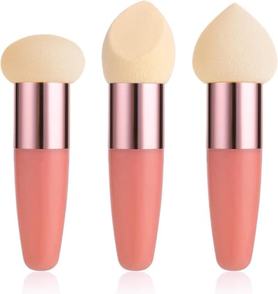 Set van 3 Make-up Sponzen voor Foundation en Poeder - Perfect voor Blenden van Crème, Liquid en Maskers