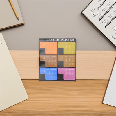 Kalenderstickers 2026 zelfklevende index tabs - 10 vellen meerkleurige maandelijkse registers voor planners, journals en notitieboeken