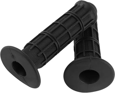 Universele Zwarte Rubber Motorhandvatten van 22mm voor Dirt Bikes - Comfort en Grip Verbetering