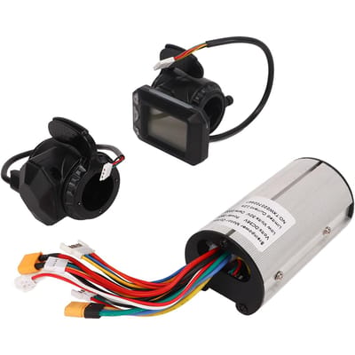 Borstelloze Motorregelaar 5‑6 inch 350W 12A Real-time Displaypaneel Scooterregelaar Kit 36V black