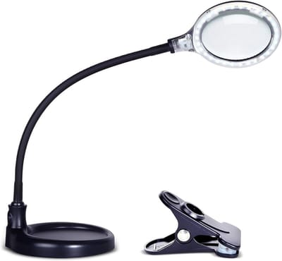 Vergrootlamp met LED Licht en Standaard of Klem: ideaal voor hobby's en precisiewerk